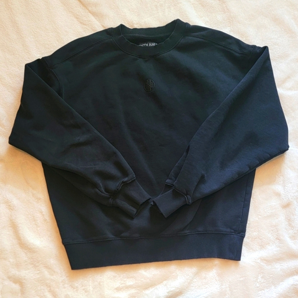 Ninth Hall Men's Black Crewneck Sweatshirt